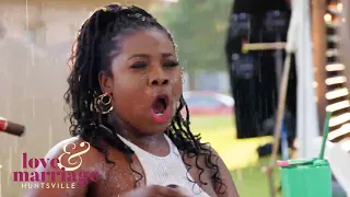 Keke Throws a Drink in Tisha’s Face! 🥊🫨🤯 | Love & Marriage: Huntsville | OWN