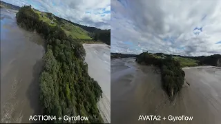 [4K] DJI Avata2 VS Action4 RockSteady Gyriflow 영상 비교 #djiavata2 #djiaction4