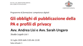 Obblighi di pubblicazione della PA e privacy