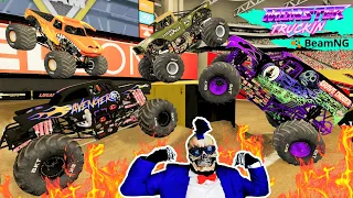 Monster Jam INSANE Freestyle and Crashes | BeamNG Drive | Mace Mace Tv