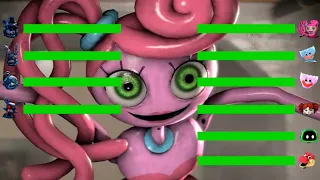 [SFM FNaF] Shocked Security Breach vs Poppy Playtime WITH Healthbars