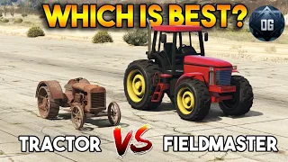 WHICH IS BEST| Field master VS  Tractor | WHO IS BEST In Real and Gameplay | GTA V GAMEPLAY #gta