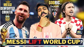 GOD Messi 🔥 Argentina vs Croatia 3-0 Fifa World Cup 2022 Semi Final Reaction | Alvarez , Modric