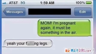 Reacting to funny pregnancy text fails