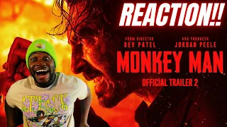 Monkey Man Official Trailer 2 REACTION!! DEV PATEL IS MAKING ACTION HISTORY!!