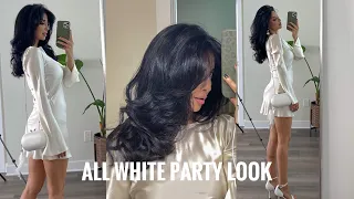 GRWM for an ALL WHITE PARTY 🤍🤍🤍 novabeauty