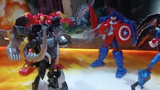 Marvel Super Hero Action Figures on display #avengers #mcu #marveltoy