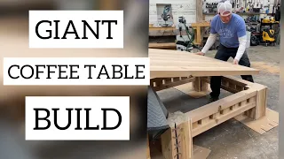 Giant coffee table build start to finish
