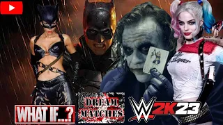 WWE2K23 Dream Matches:  Harley Quinn/Joker vs Batman/Catwoman #ps5 #wwe2k23 #wwe #dc