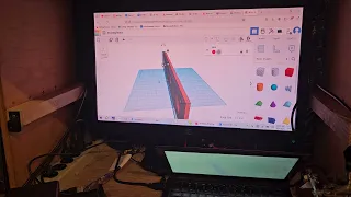 Me Working with Tinkercad for ham radio design