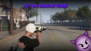 757 On Demon Time Terrorizing Chicago In GTA 5 RP!