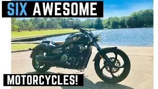 Motorcycle Buffet: Six Awesome (but very different) Motorcycles! Subscriber Submissions & Stories