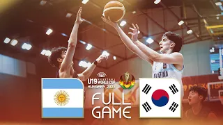 Argentina v Korea | Full Basketball Game | FIBA U19 Basketball World Cup 2023