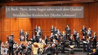J.S. Bach: "Herr, deine Augen sehen nach dem Glauben" | Windsbacher Knabenchor (Martin Lehmann)