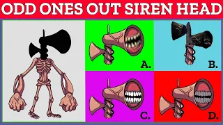 Odd Ones Out Siren Head Puzzles #48 | Spot The Difference Fnf Odd Out | Guess The Characters | Quiz