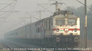 [11 in 1] Railroad Videos in 7 Minutes !! INDIAN RAILWAYS TRAINS !