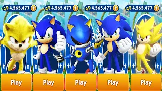 Sonic Dash - Win Metal Sonic vs Sonic vs Movie Super Sonic New Update Event -All Characters Unlocked