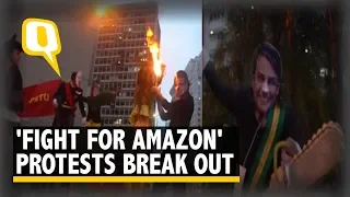 Protests Break Out Against Brazil Govt's Policies on Amazon Rainforest | The Quint