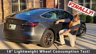 The range increase is significant! Lightweight 18” Wheels on Model 3 Performance