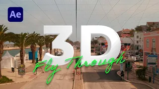 Camera Fly Through 3D Text Effect Adobe After Effects Tutorial