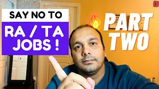 QUIT Your RA/TA On Campus Jobs And Do This - PART 2 | | Reality of Doing MS IN USA