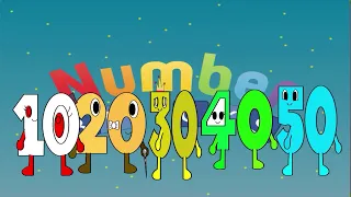 Numberblocks land of giants intro But Cartoon Number illustrations ,