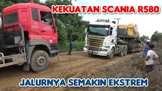 Hanya Truk Scania R580 yang Mampu Melewati Jalan Off-road Ekstrim Truk Lain Mustahil Bisa Lewat