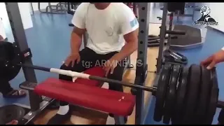 Kydyrgali Ongarbaev. Wrist training. 300 kg