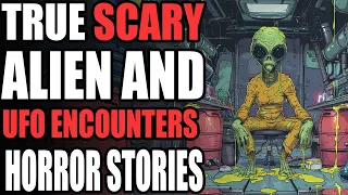 18 True Scary Alien & UFO Encounter Horror Stories - Rain Sounds