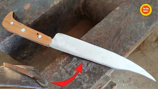 Making awesome Knife from Old Triangular File - The top works