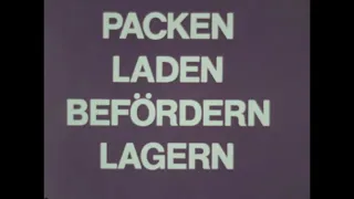 Güterbeförderung mit der Bundesbahn - 16mm Film aus dem Jahr 1972