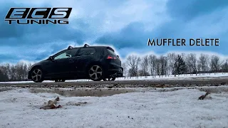 ECS Tuning Muffler Delete Review Mk7 GTI (Sound Clips)