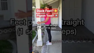 How To Fix Duck Feet🐤or Pigeon Toed🐦! #shorts