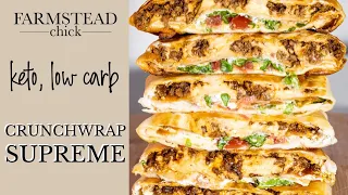 Keto Crunchwrap Supreme | Easy Keto Recipe | Dirty Keto | Mexican Keto | Keto Mexican Recipe