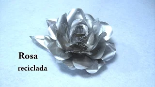 🌹DIY - Cómo hacer una ROSA con LATAS de REFRESCO 🌹DIY How to make a ROSE with SODA CANS 🌹