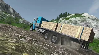 Uphill heavy load truck test goes wrong ! BeamNG. Drive