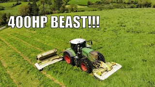 400HP GRASS DROPPING BEAST!!! FENDT 939/CLAAS TRIPLES, SILAGE PART 1