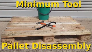 EPAL pallet disassembly using minimum tools