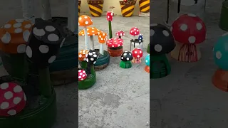 Home Gardening Accessories| Garden Decoration ideas| Mushroom crafts #shorts #shortsvideo #trending