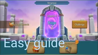 How to clear chapter 9 stage 2 vergway in lords mobile