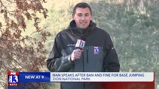 Man fined and banned from Zion National Park after BASE jumping