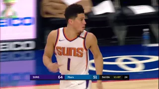 Suns' Devin Booker Drops Season-High 46 points vs 76ers