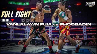 Phoobadin vs Mizoram's Vanlalawmpuia in Bangkok 2023 WBA Asia Title | Marine Pro Boxing