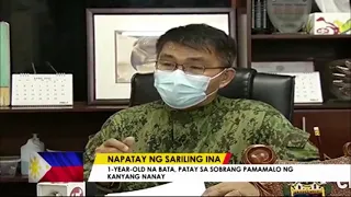 1 year old na bata, patay sa sobrang pamamalo ng kaniyang nanay