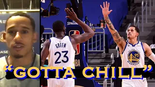📺 Juan Toscano-Anderson: Draymond told him to chill; “let me have this moment…gems he drops on me”