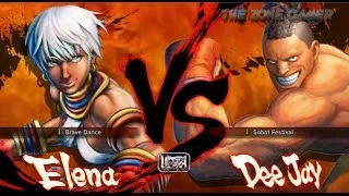 Ultra Street Fighter IV Elena vs DeeJay