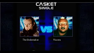WWF SMACKDOWN 2: KNOW YOUR ROLE: CASKET MATCH: THE UNDERTAKER VS VISCERA  FULL MATCH GAMEPLAY