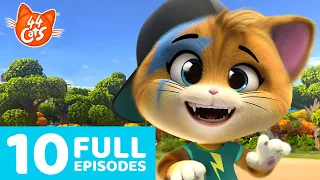 44 Cats | 10 Full Episodes 🐈🐾 | Meowtiful Compilation from Season 1