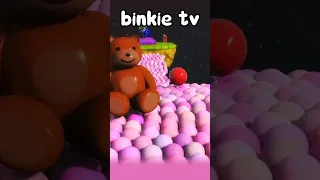 Bowling Ball Smashing Colorful Shapes - Binkie TV Adventure