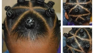 Easy Bantu Knot Style For Kids